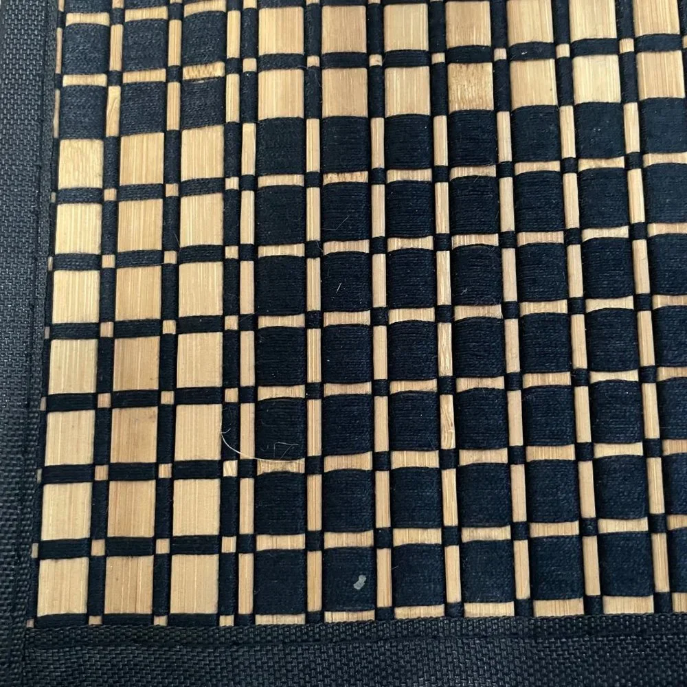 Set of 4 Bamboo Placemats for Dining Mats Kitchen Washable Heat Resistant